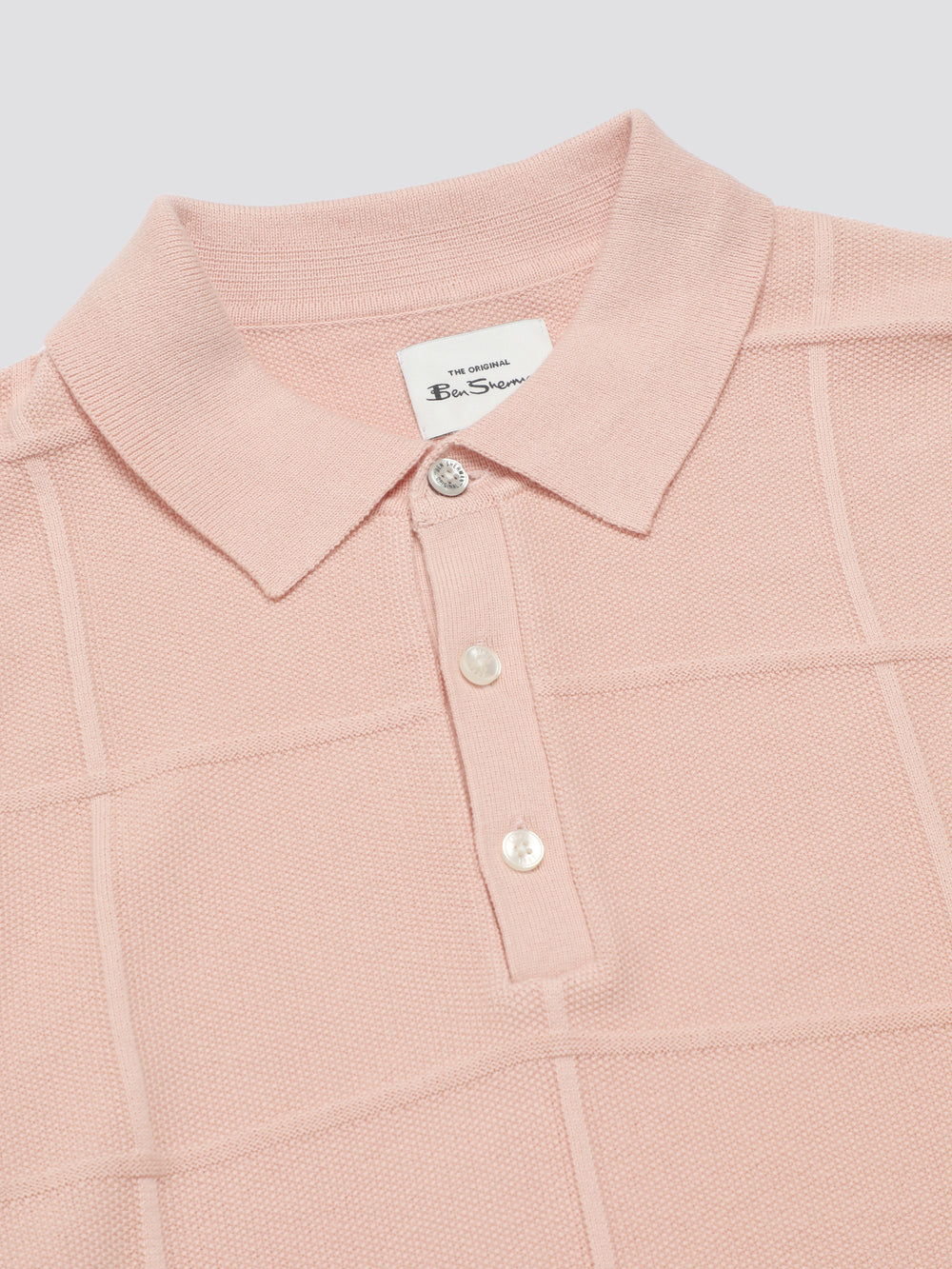 Knitwear Ben Sherman Signature Textured Polo Rose | HEX-82403993